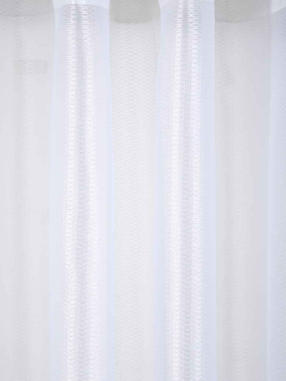 Lushomes Sheer Curtains - White | Melody Sheer | White Based Sheer Curtains | 5 ft | 54 x 60 inch