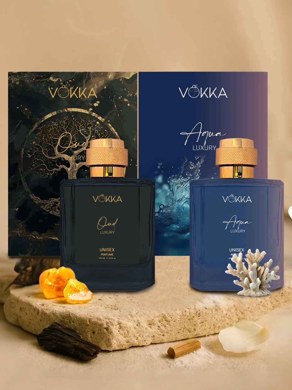 Vokka Oud Aqua Unisex Luxury Long Lasting EDP Aqua Woody Musky