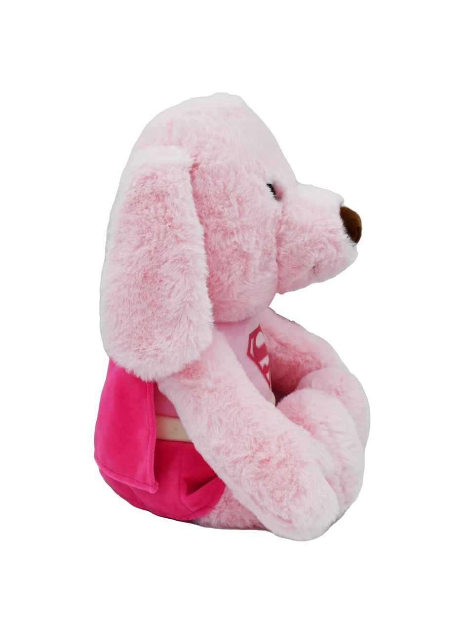 Mirada 30Cm Supergirl Bear Pink