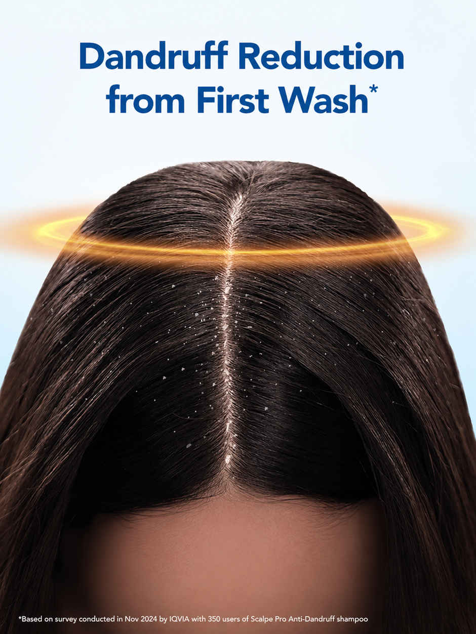 Scalpe Pro AntiDandruff Shampoo Removes Dandruff Strong Hair For Women & Men