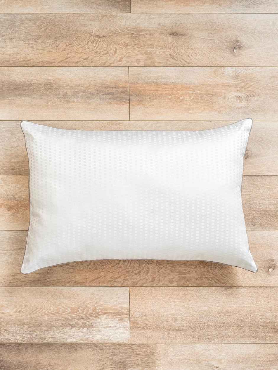 D Decor Bed Elements Swiss Check Pillow - White