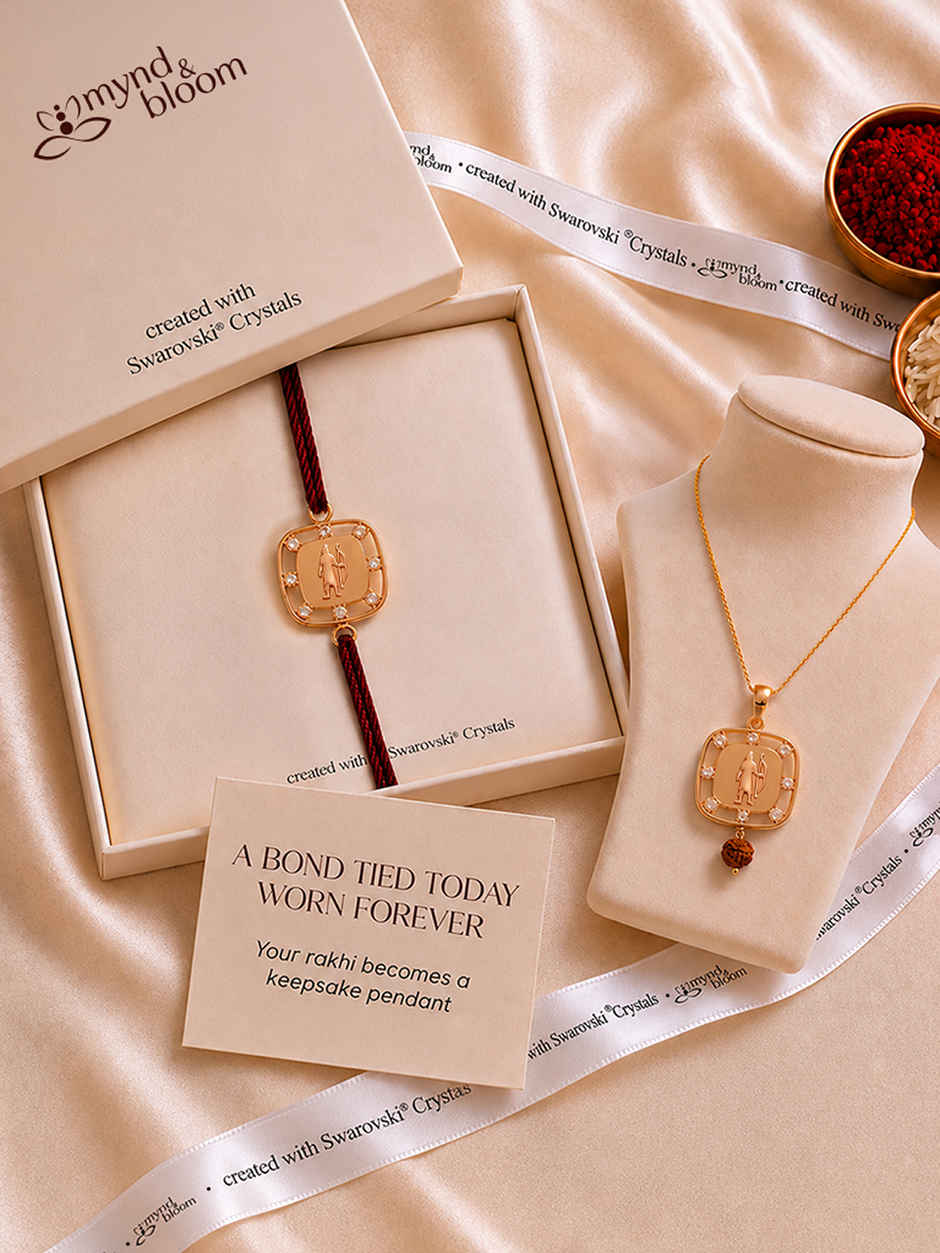 Swarovski - Ram Emblem Rakhi | Carat Gold Plating