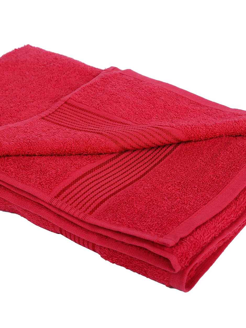 Kopa Quick Dry Pure Cotton Soft Terry Towel -2Pc Bath, 2Pc Hand, 4Pc FaceD'Ross | Pack of 8 | Red