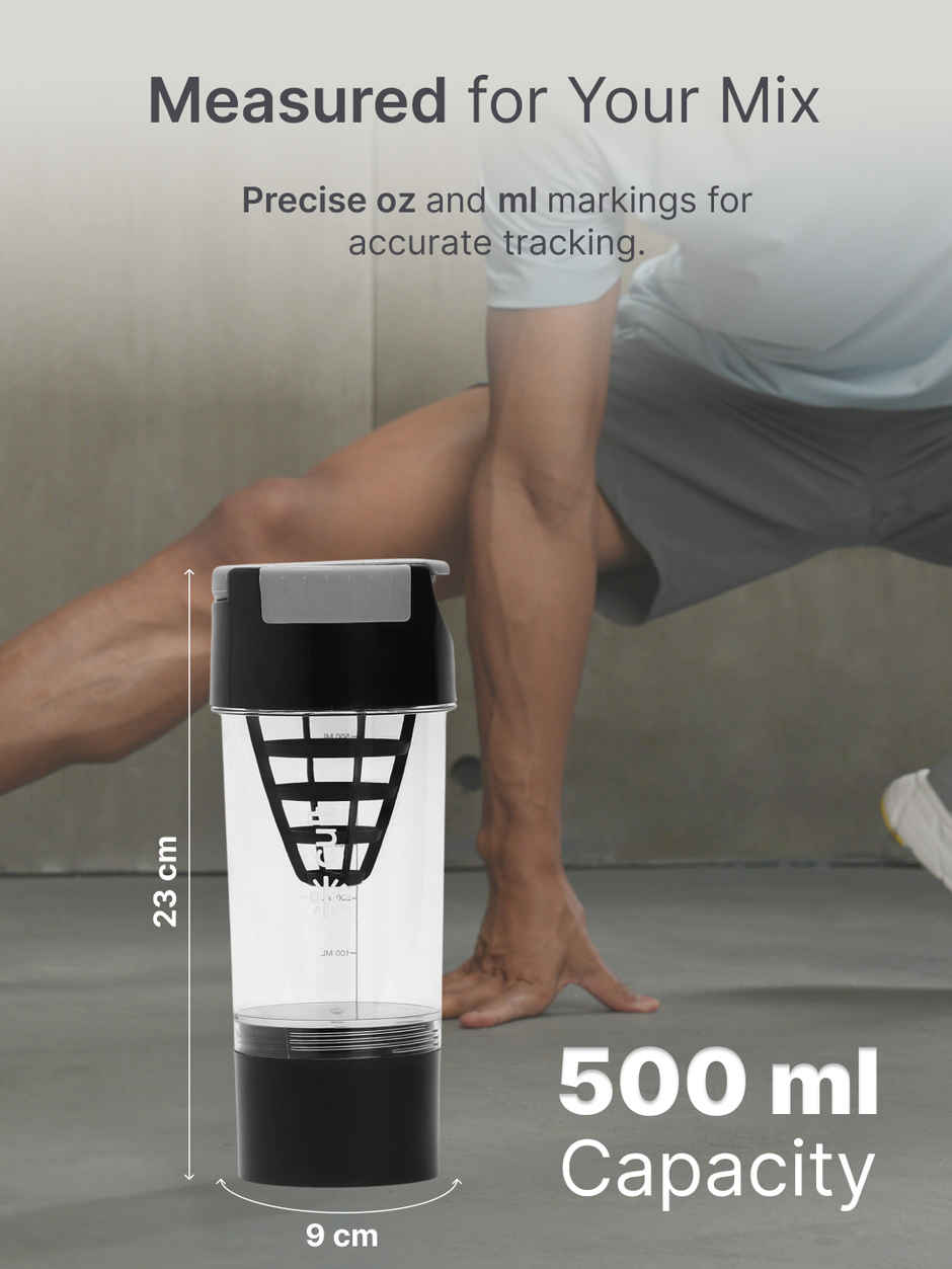 Cultfit Cyclon Shaker Unisex | Black Grey