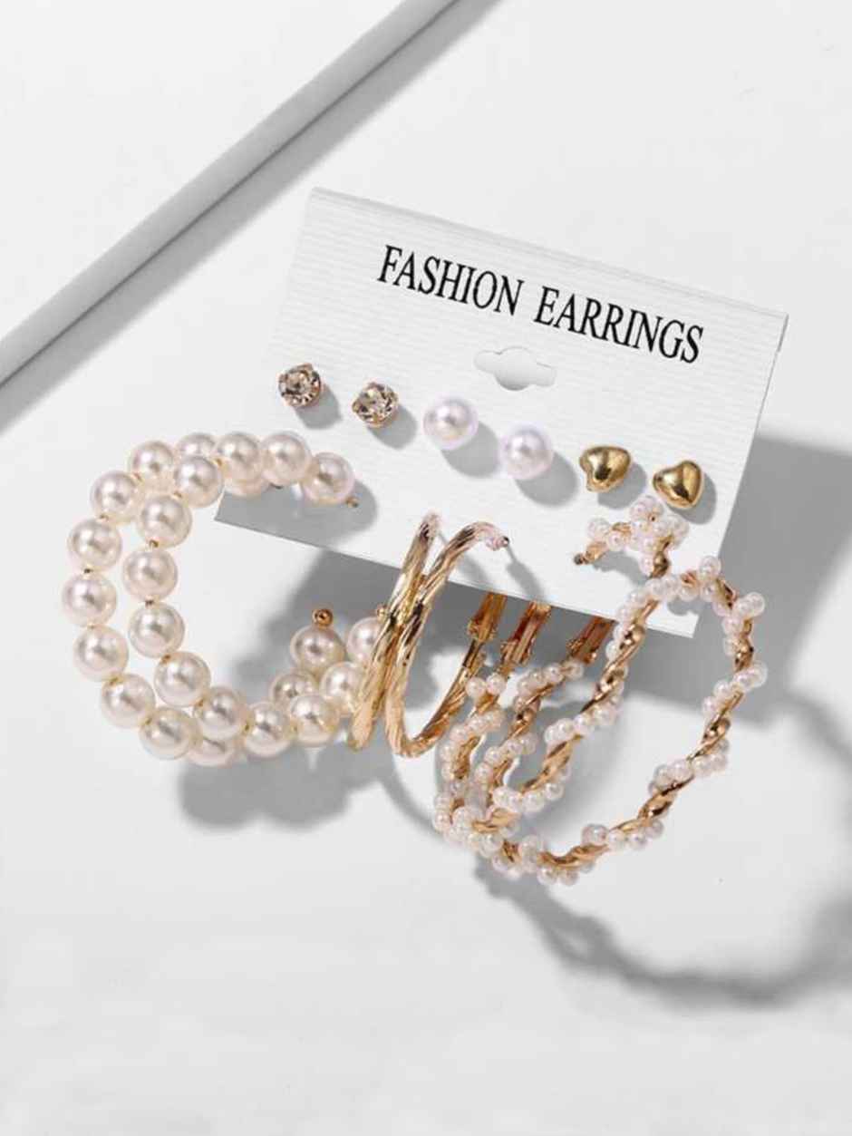 Youbella Fashion Jewellery Gold Plated Ear Rings Combo Of Earrings For Girls And Women(Ybear - 33259)