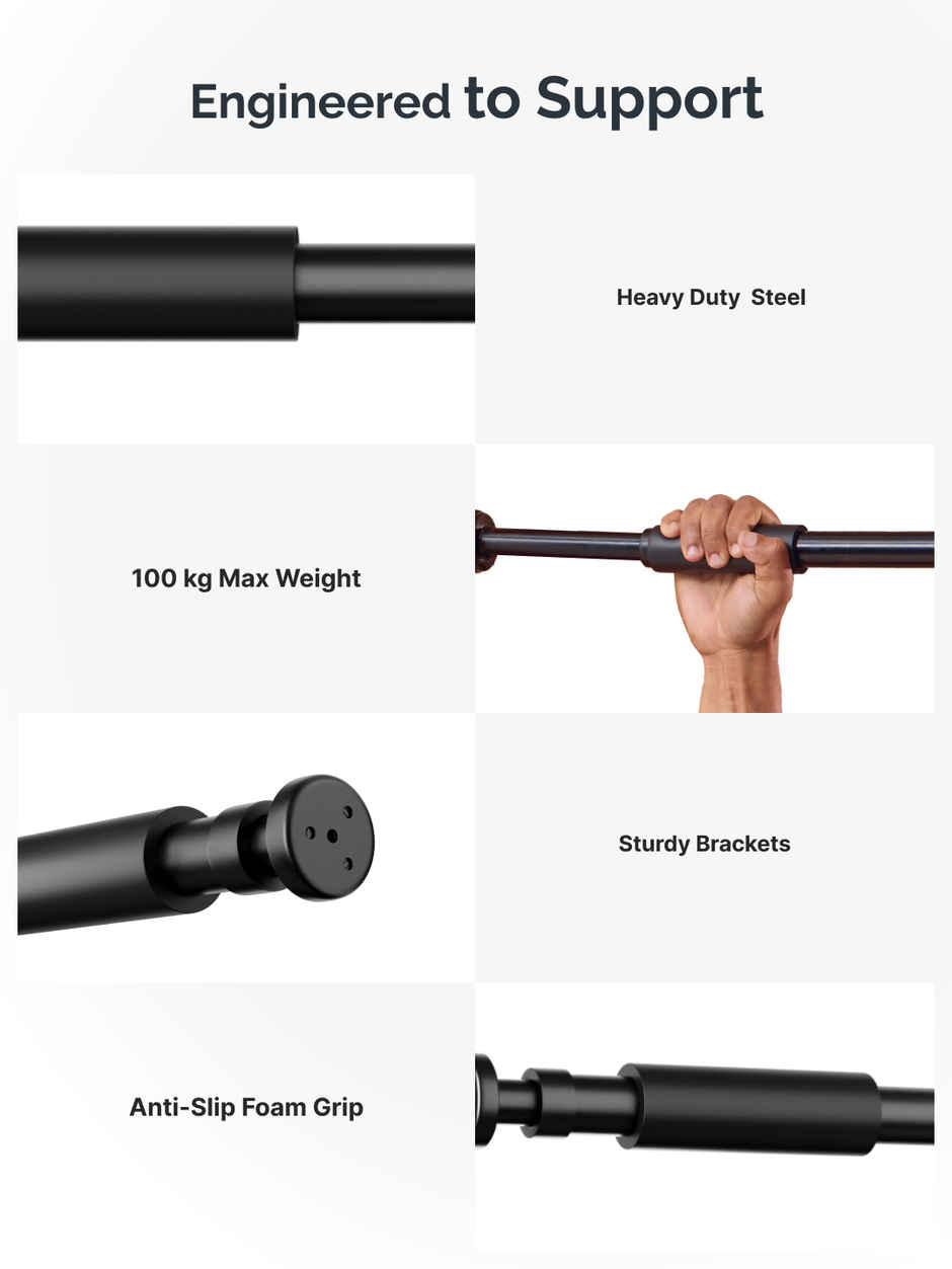 Cultfit Pull Up Bar Basic | Black