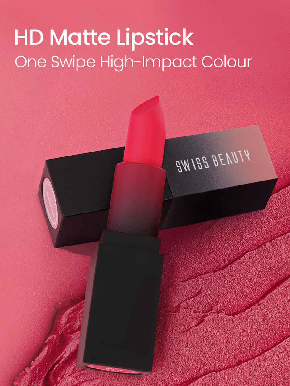Swiss Beauty HD Matte Lipstick | 09 Cute Nude