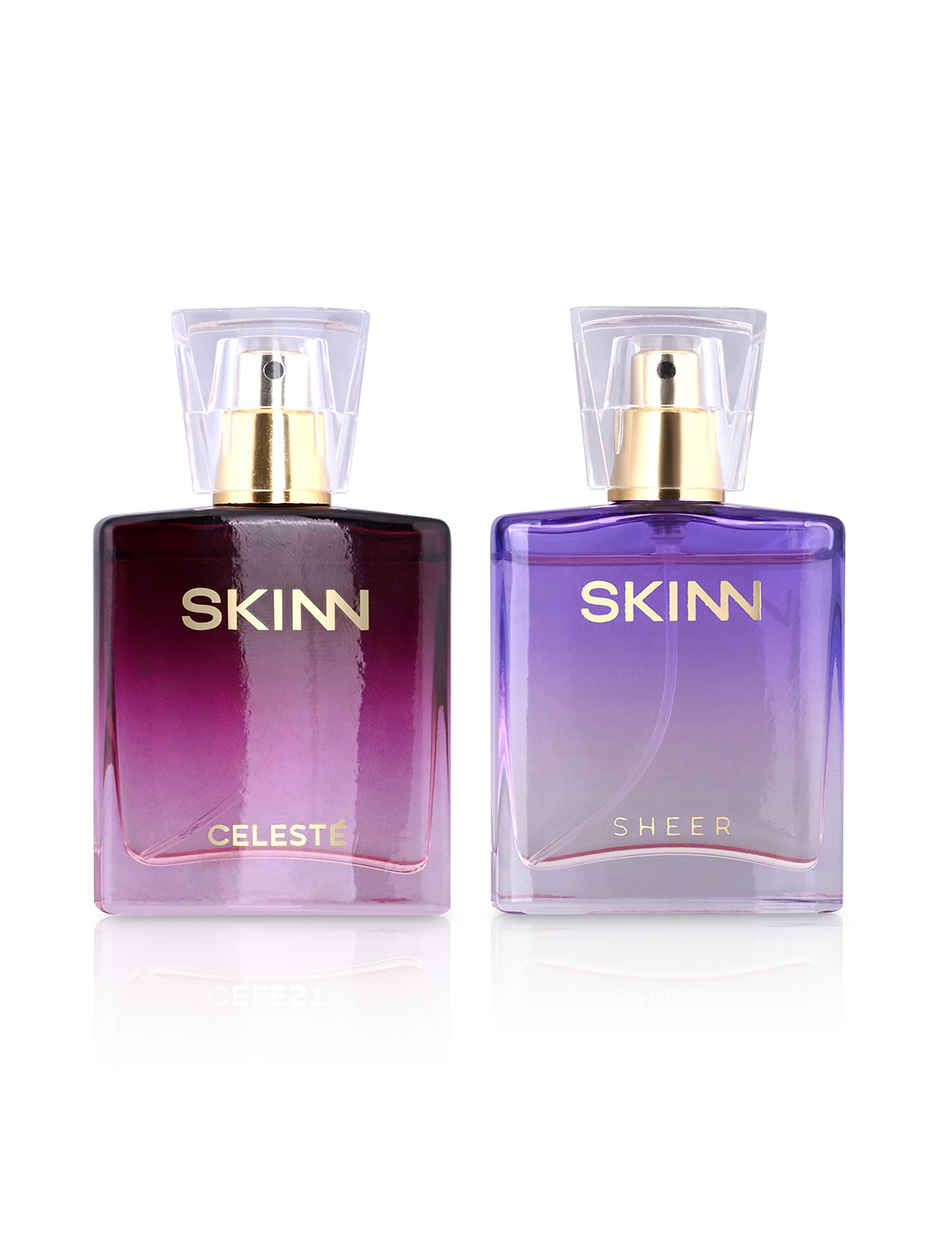 Skinn By Titan Women Celeste & Sheer Miniature Edp Gift Set