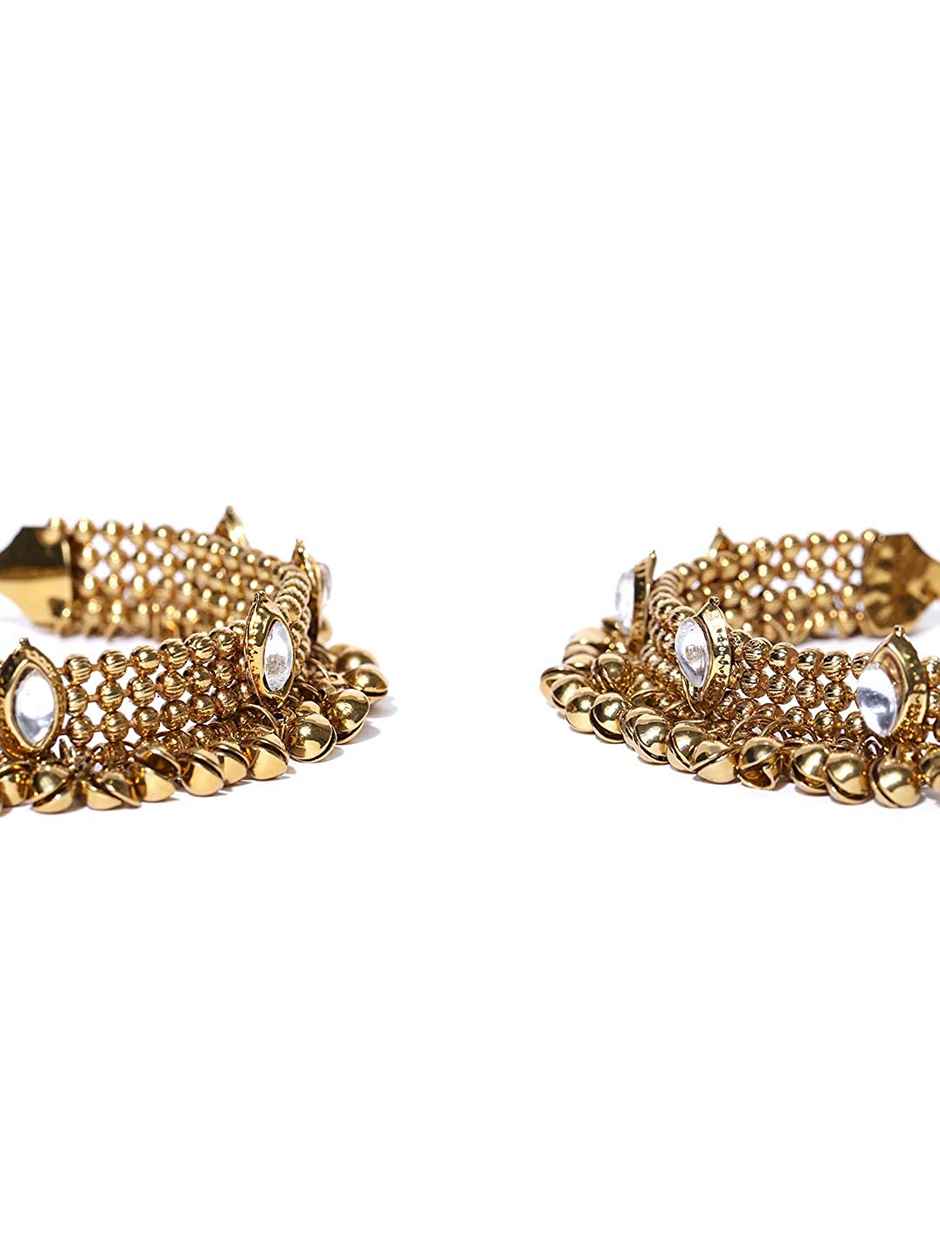 YouBella Gold Plated Copper Strand Stylish Party Wear Anklets for Women & Girls (YBANK_60001)