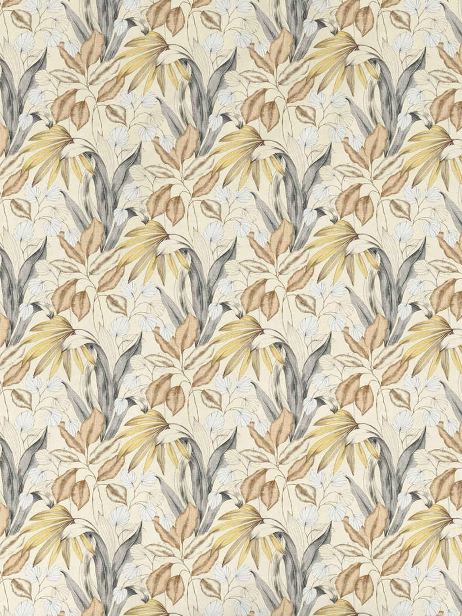 D Decor Cotton King Flat Bedsheet | 2 Pillow Covers | Leaves Yellow