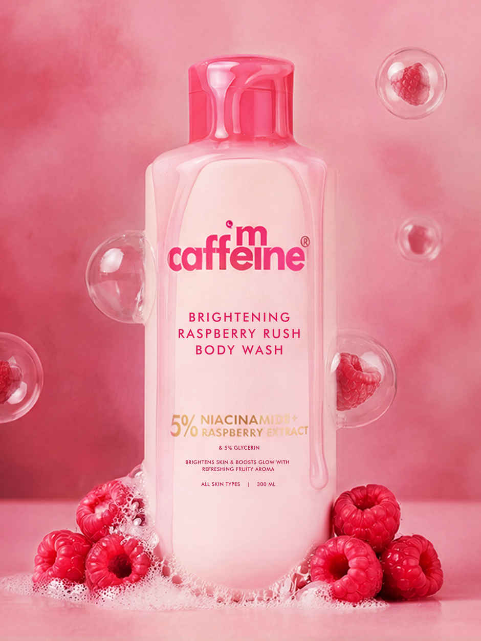 mCaffeine Brightening Raspberry Rush Body Wash