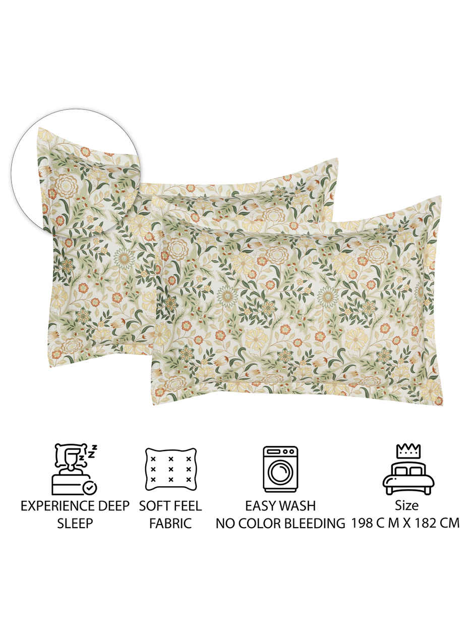 Status Imperial Corner Fitted Bedsheet | Heritage Herbarium | 198 x 182 cm