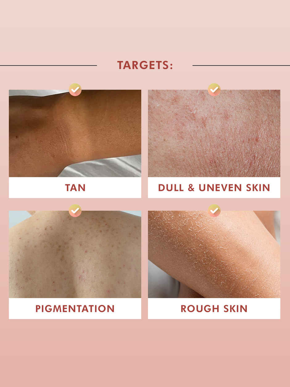 Mcaffeine Detan Body Wash | 1% Glycolic 5% Niacinamide-Kojic Acid Reduce Dark Spots (300ml) & Mcaffeine By The Blues Brightening Perfume Body Lotion 5% Niacinamide- Longlasting Aquatic Scent (300ml) Combo