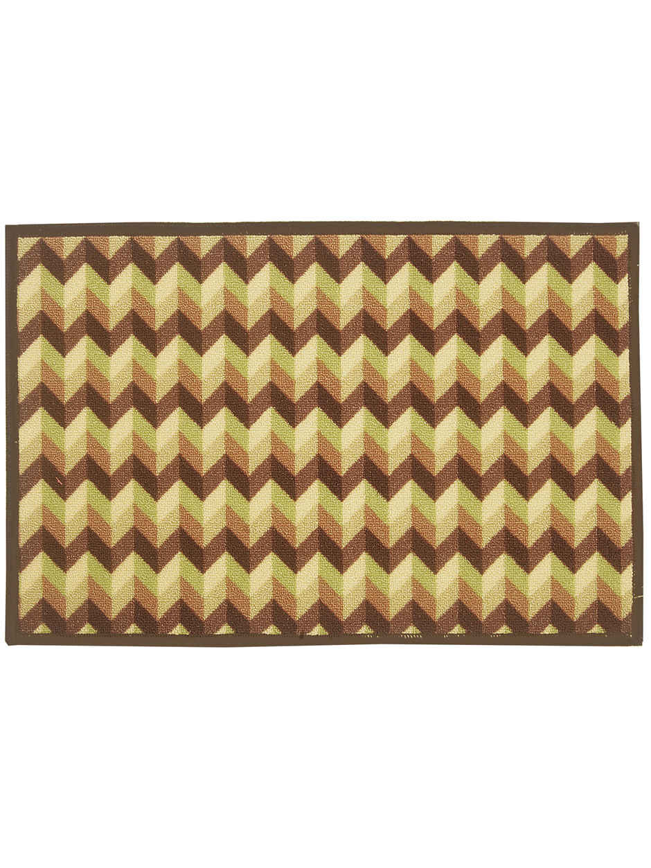 BIANCA Highly Durable Anti Slip Door Mat | 1 Pc Large Size | Splender | Tango Dark Brown Multi