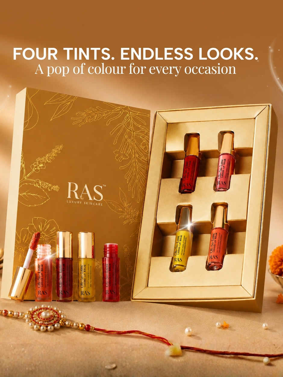 Ras Luxury Skincare Tinted Lip Balm Miniature Set | Giftset for Women for Rakhi