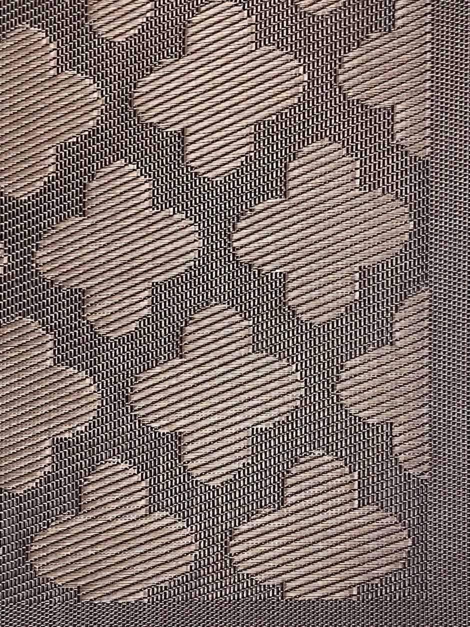 Bianca Premium Woven Pvc Placemat For Dining Table 6pc 12 x 18 Set | Alpine-Mocha