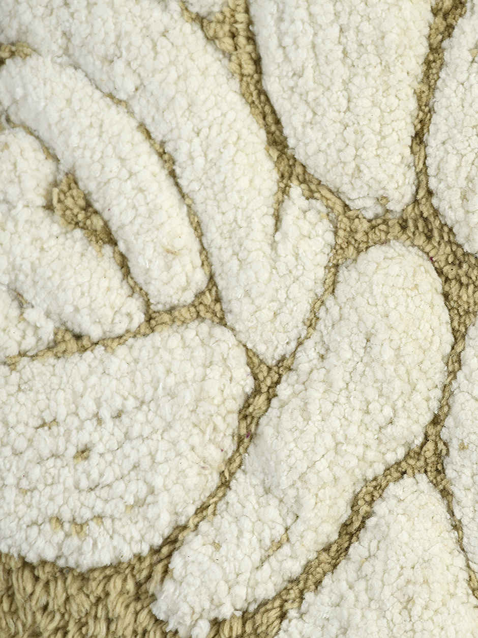 Saral Home Rosa Microfiber Anti-Slip Bath Mat | Beige - 50 x 80 cm