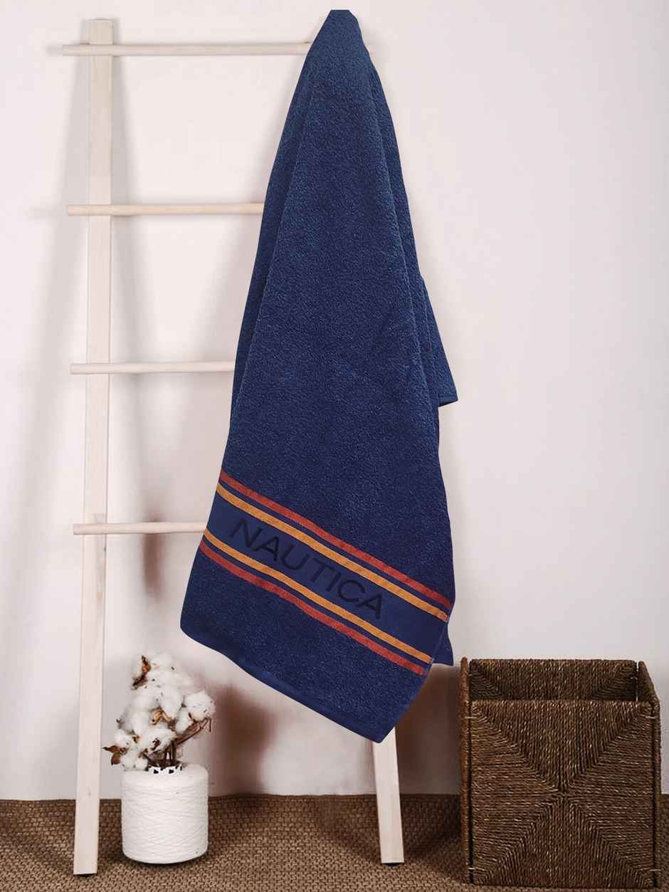 Nautica Super Soft 100% Cotton Towel - 1pc Bath Towel | Ridgeport Solid-Navy