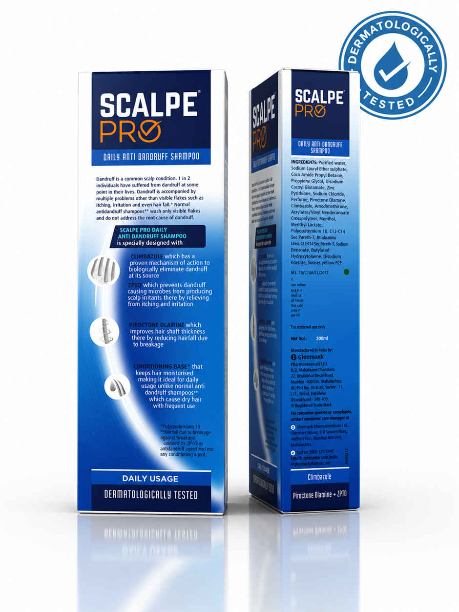 Scalpe Pro AntiDandruff Shampoo Removes Dandruff Strong Hair For Women & Men