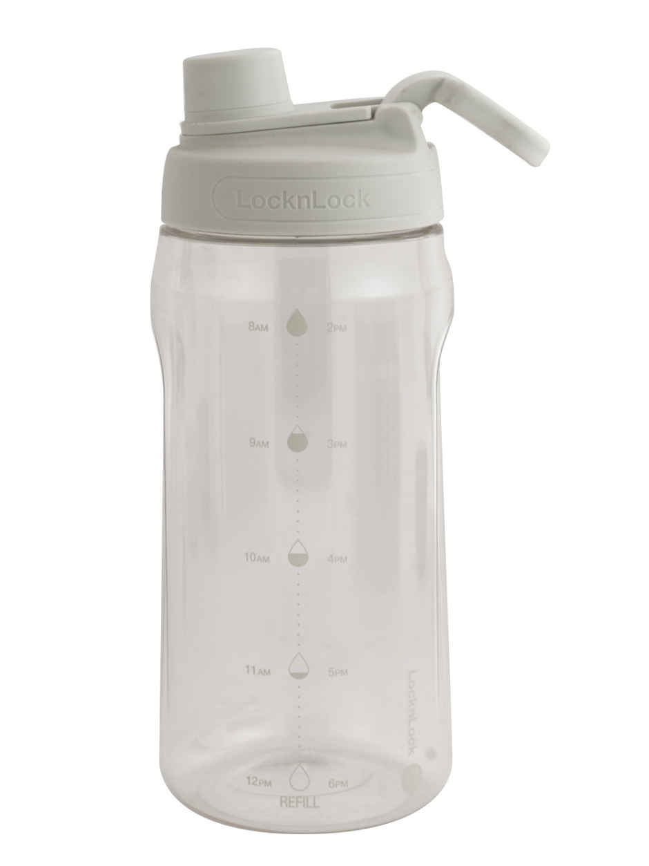 LocknLock Active Large Plastic Water Bottle | Light Grey | 1.5 L