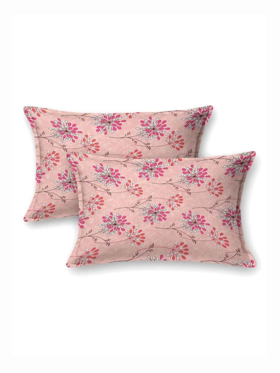 Bombay Dyeing Epigram 120 TC 100% Cotton Red Super King Size Bedsheet with 2 Pillow Covers