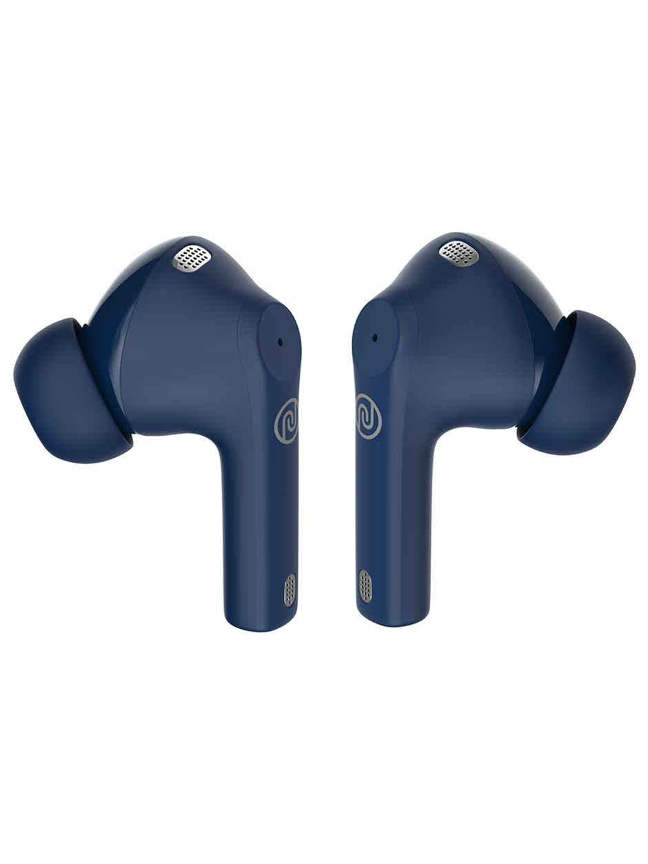 Noise Buds Nero 45H Playtime Quad Mic ENC Rubberised Finish TWS Earbuds | Midnight Blue