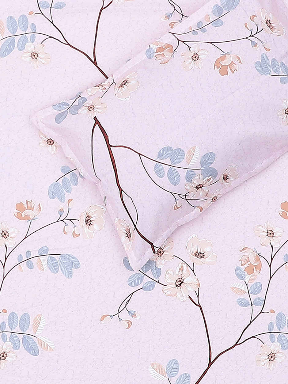 Status Imperial Corner Fitted Double Bedsheet | Tranquil Leaves | 198 x 182 cm