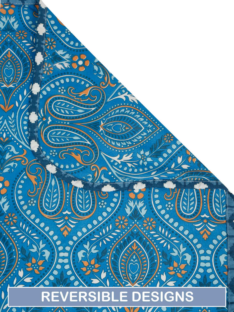 STATUS Micro Dohar Double Bed | Cultural Blue - 200 x 220 cm