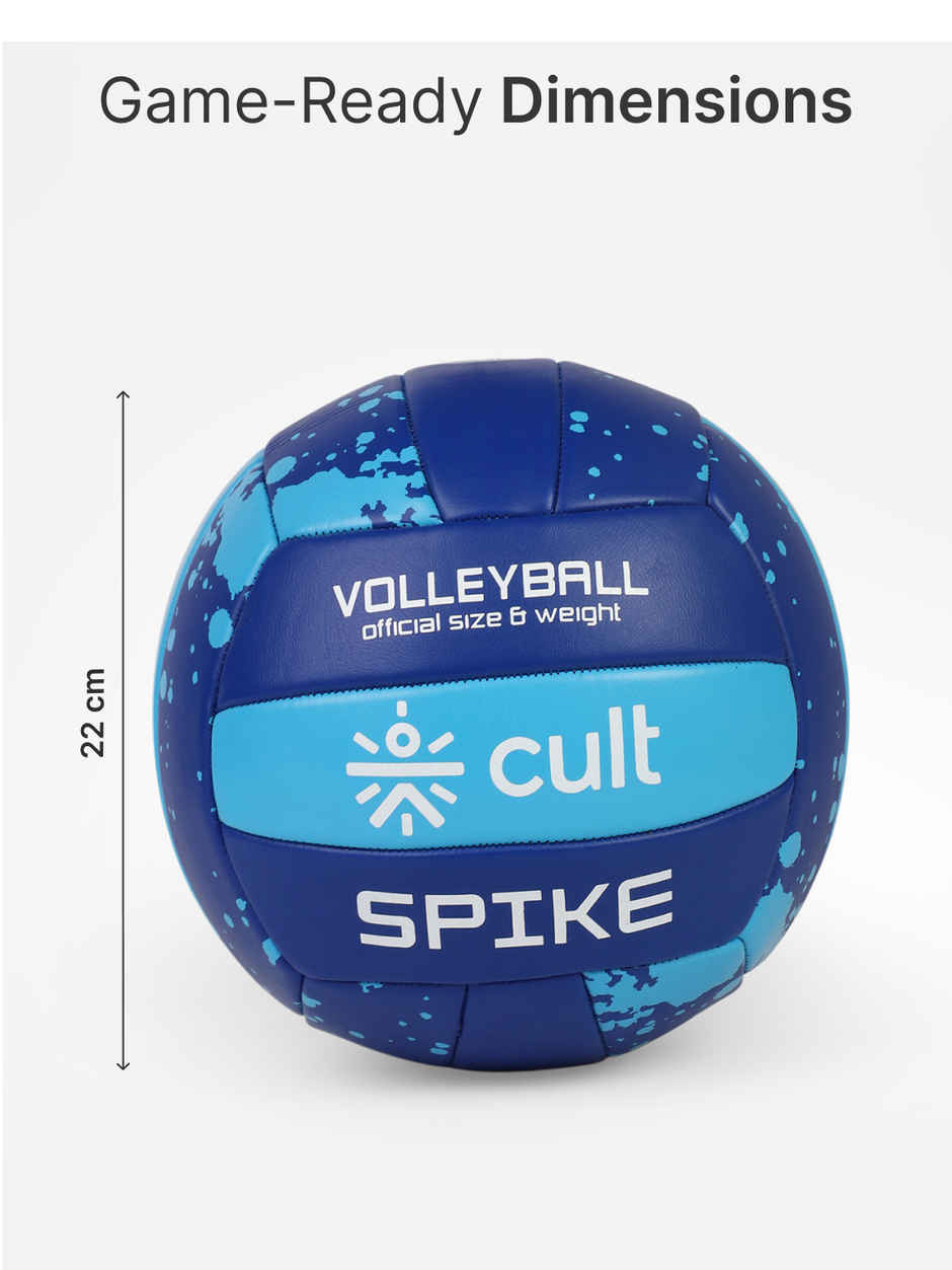 Cult Volleyball Spike Machine-Stitched | Blue
