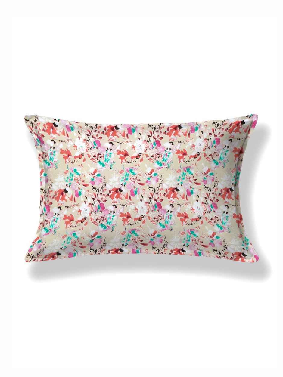 Bombay Dyeing Dream Lover 104 TC 100% Cotton Brown & Red Single Size Bedsheet with 1 Pillow Cover