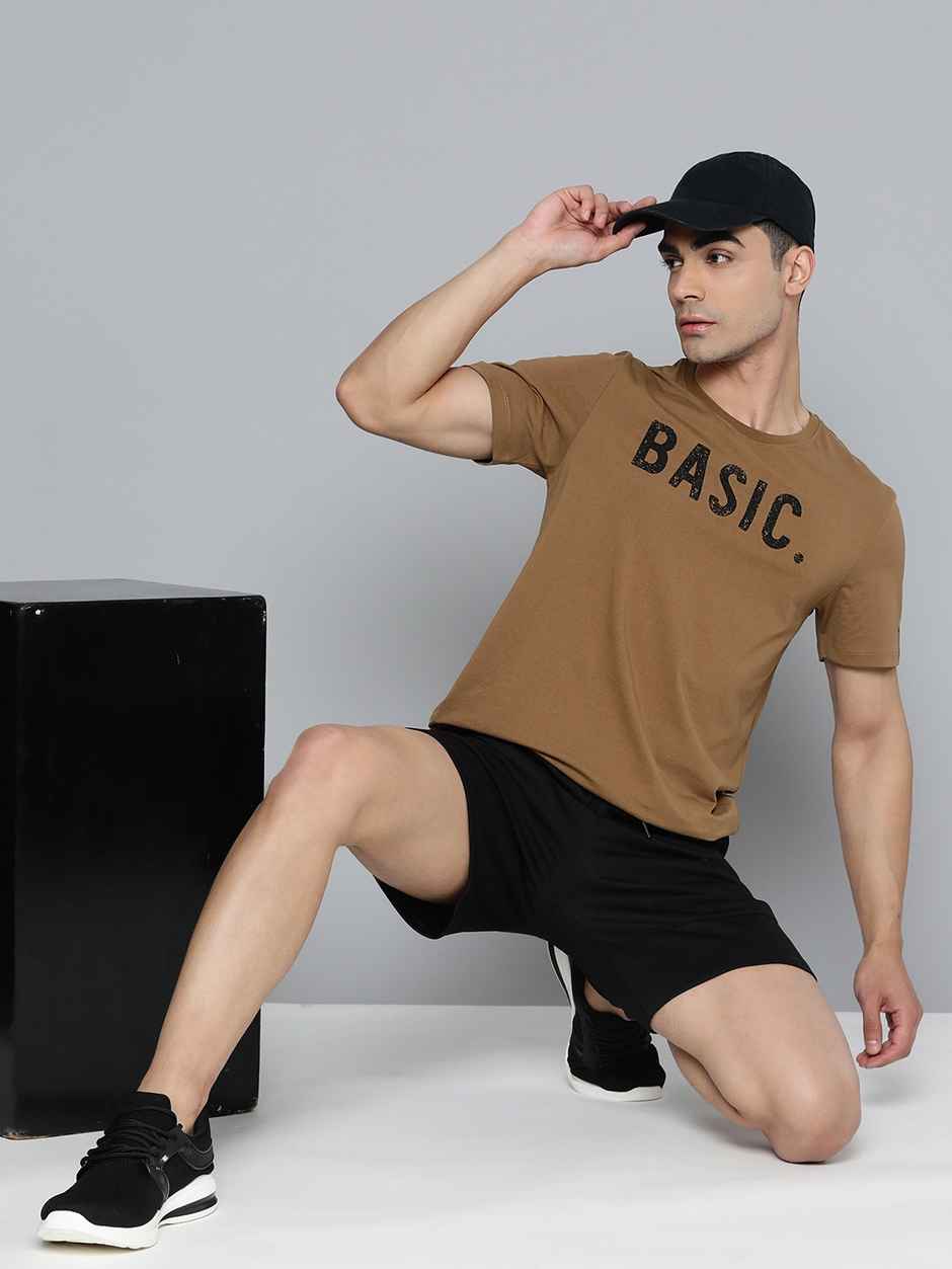 Alcis Men's Round Neck T-shirt | Brown - XL