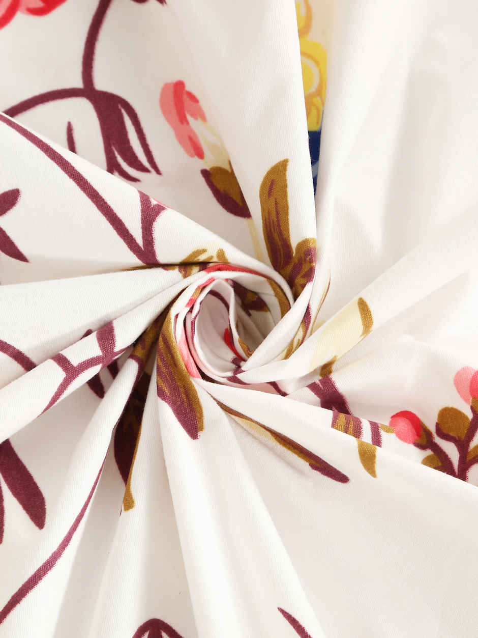 Status Crown Superfine Microfiber Queen Bedsheet | Cherry Blossom | 220 x 250 cm