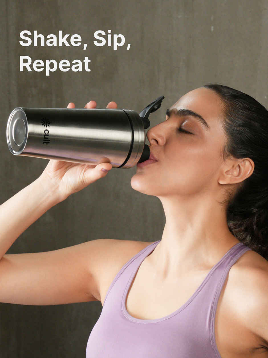 Cultfit Steel Shaker | Silver