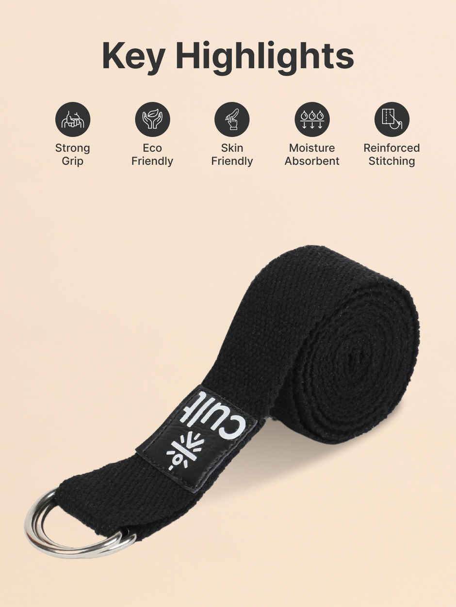 Cultfit Yoga Belt | Black