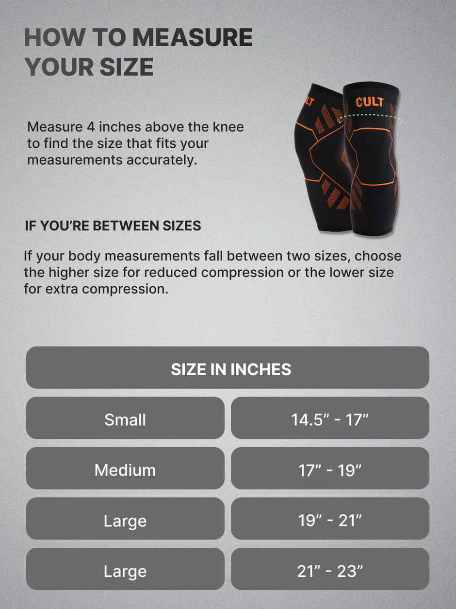 Cult Knee Support Large Black