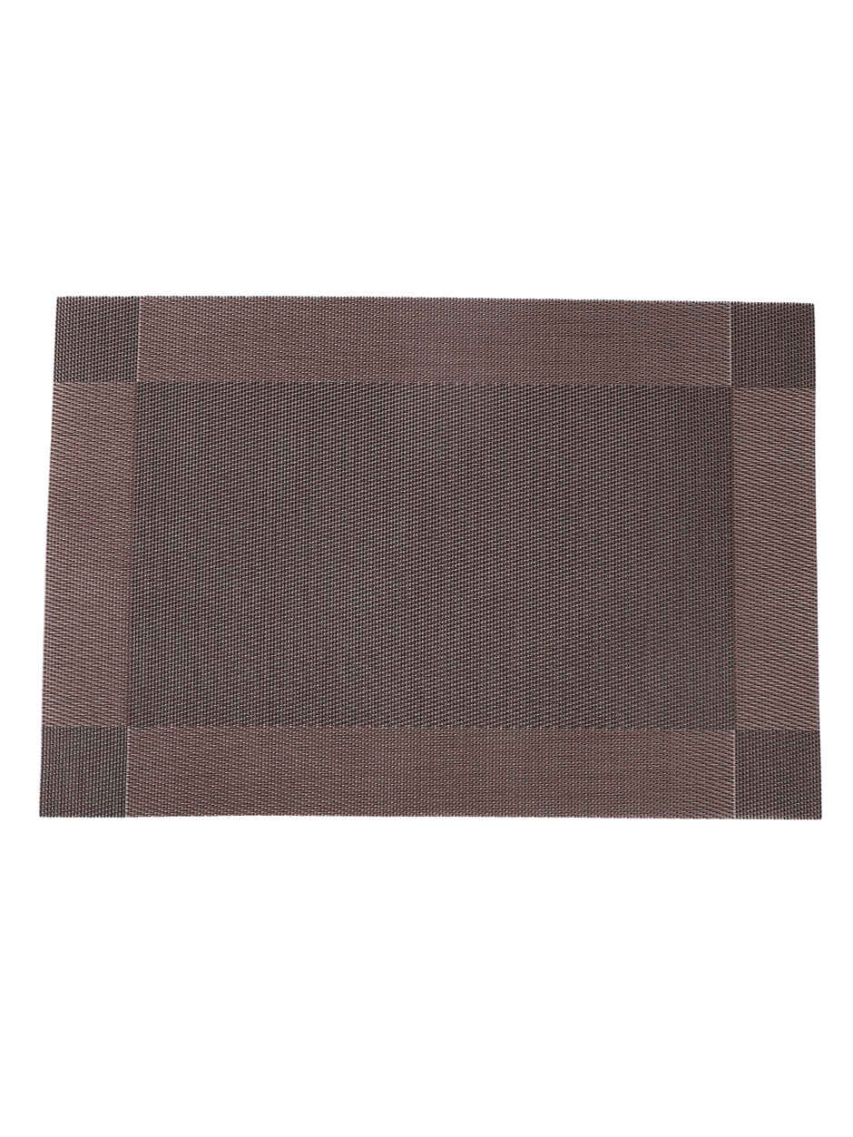 BIANCA Premium Woven PVC Placemat Dining Table | 12 X 18 | Alpine | Geometric Copper