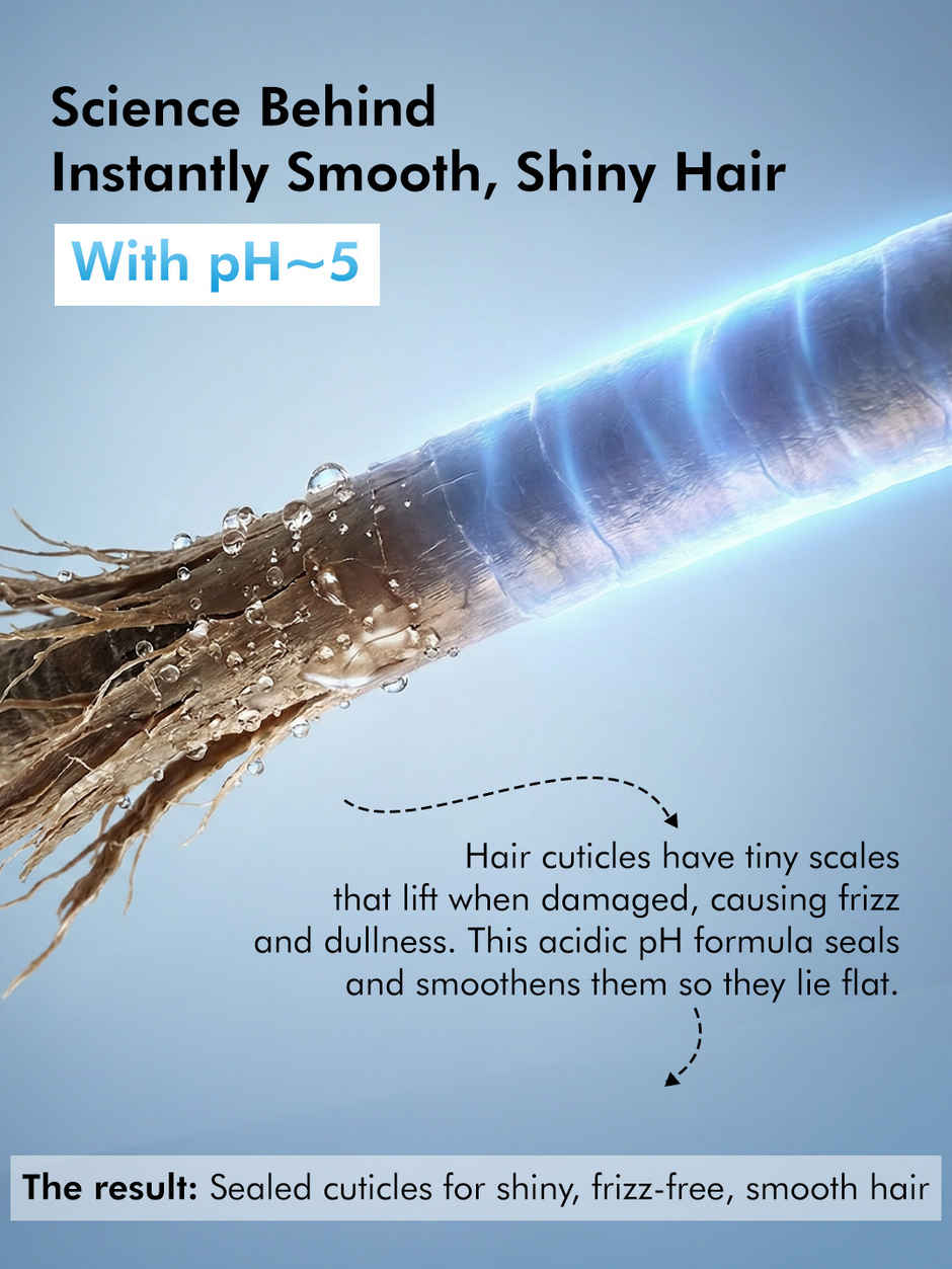 mCaffeine Glossy Hair Conditioner, 10% Shine Complex, Shinier Hair, 48Hr Anti Frizz