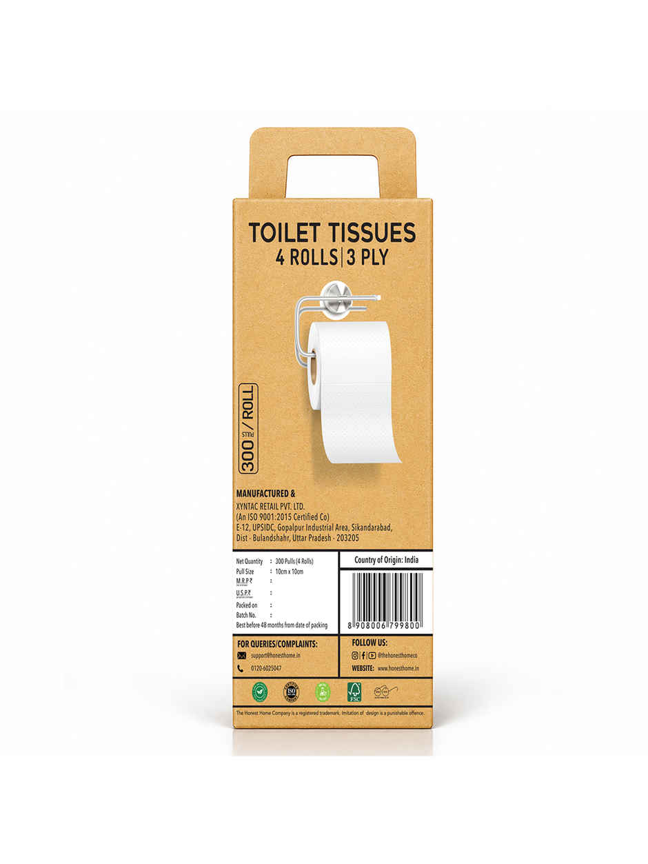 The Honest Home Company Toilet Tissues - Pack of 4