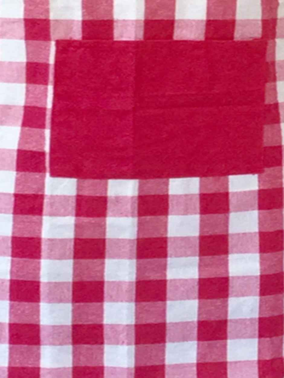 Lushomes Kitchen Apron Set - Lilac Checks