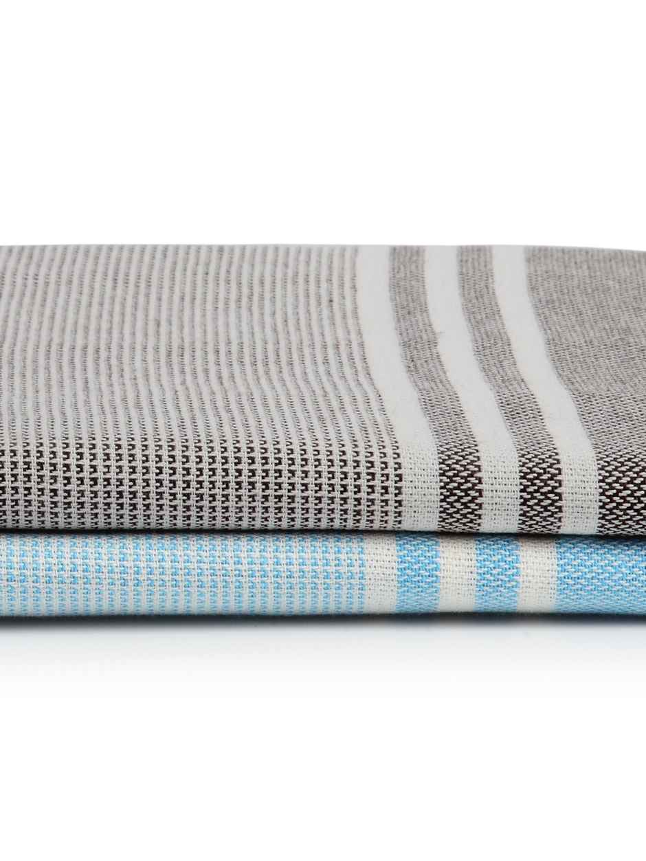 Arrabi Multi Striped Bath Towels | Set Of 2