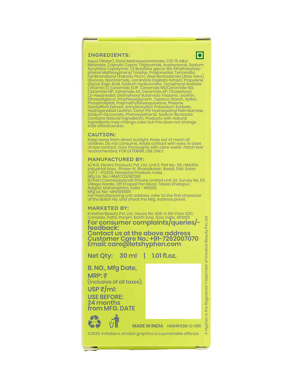 Hyphen All I Need SPF50 PA++++ Sunscreen with Niacinamide Combo      
