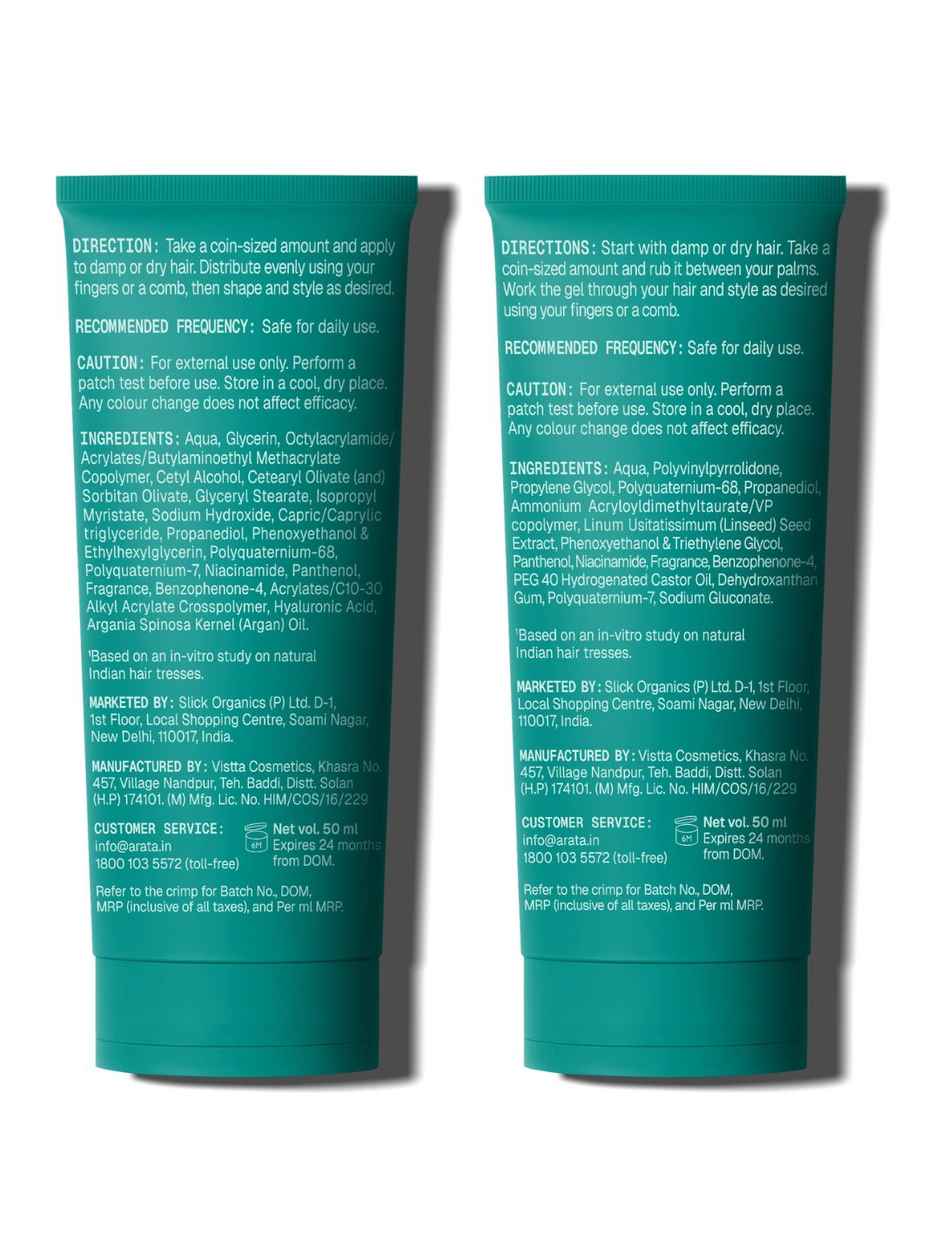 Arata Strong Hold Styling Cream & Gel Combo