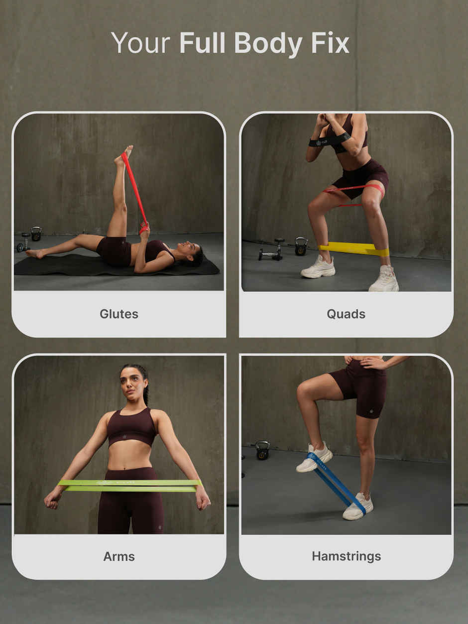 Cultfit Unisex Mini Loop Band Toning Exercise Bands | 2-20 kg Resistance