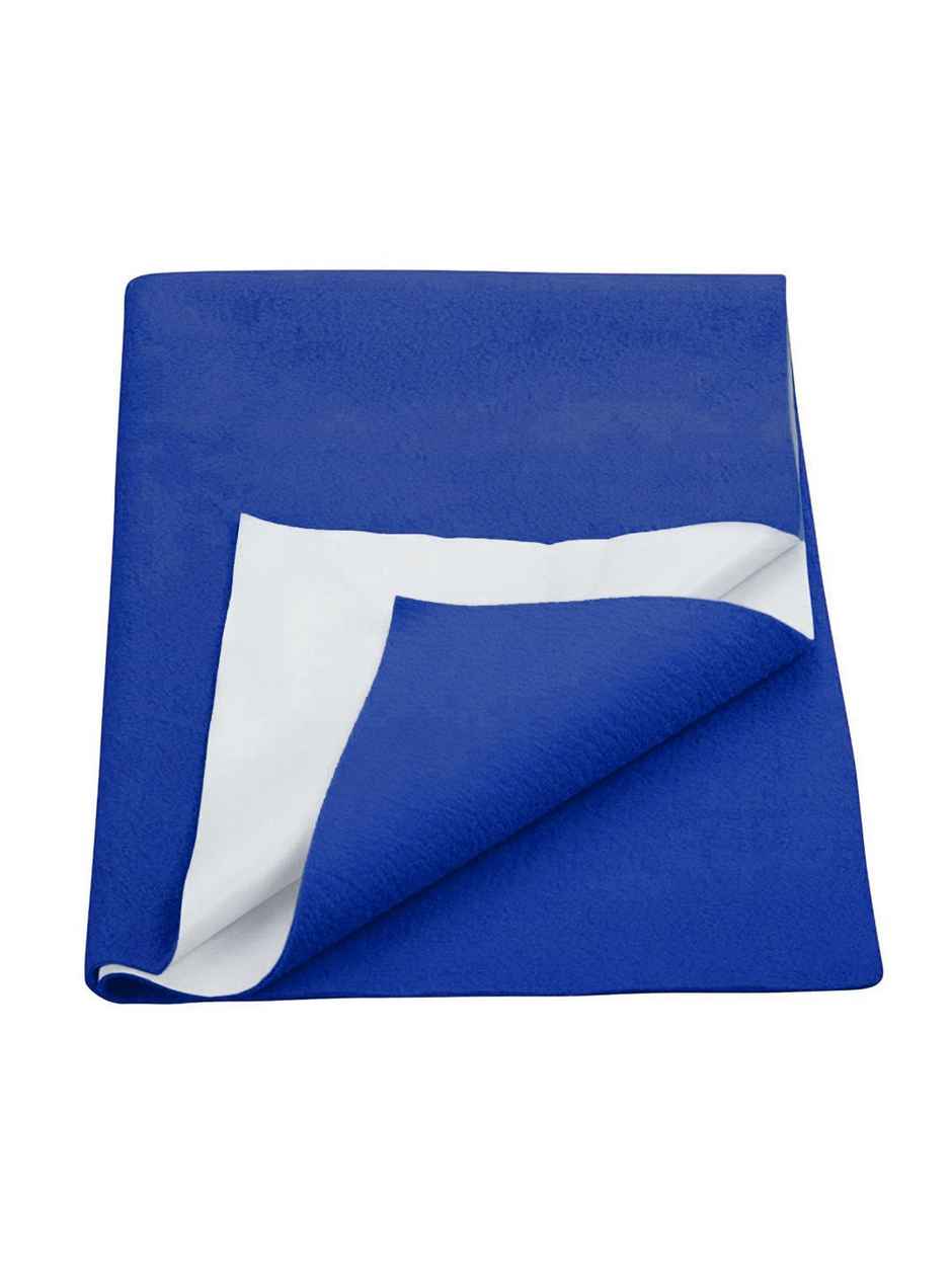 Bianca Soft Bamboo Baby Dry Sheet - Waterproof | Anti-Bacterial (Small, Solid Royal Blue)