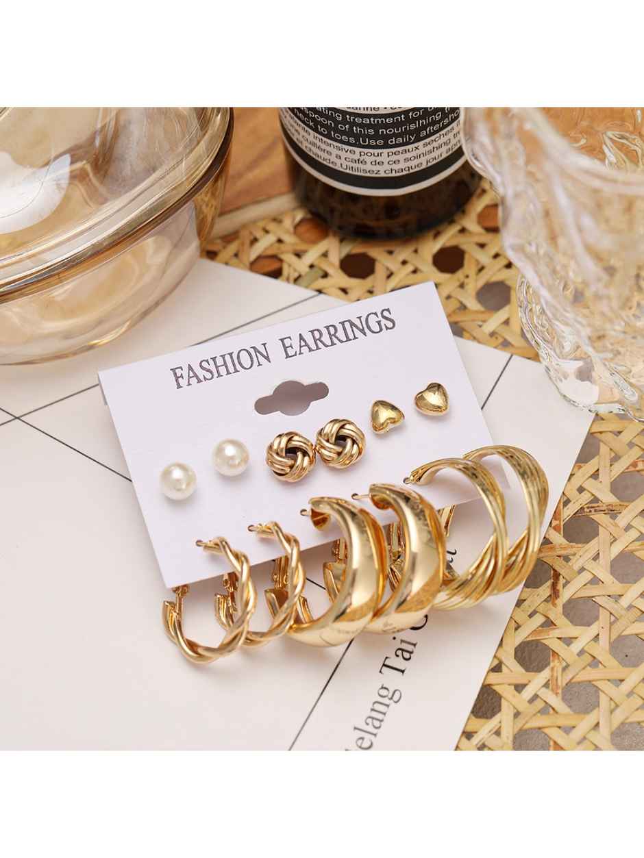 YouBella Jewellery Celebrity Inspired Gold Plated Earrings Combo for Girls and Women (YBEAR - 32934)