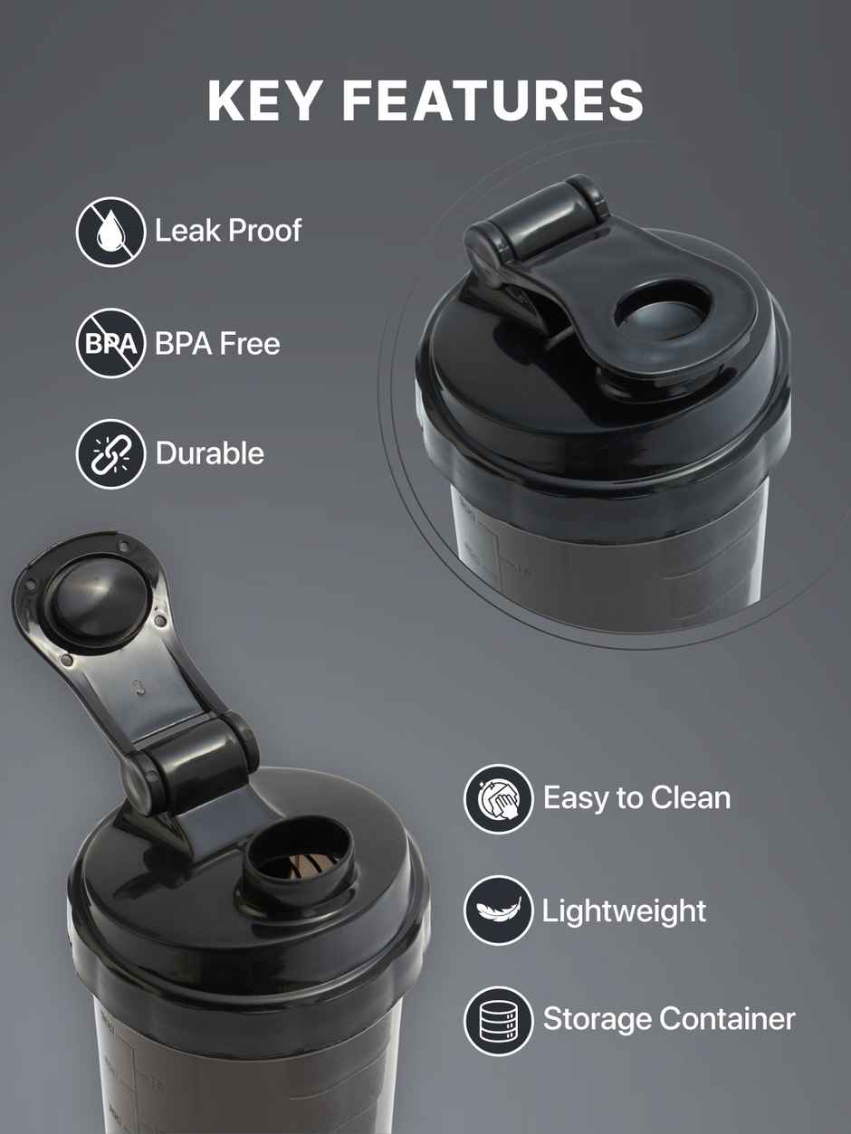 Cult Gym Shaker Bottle 550 ml Black