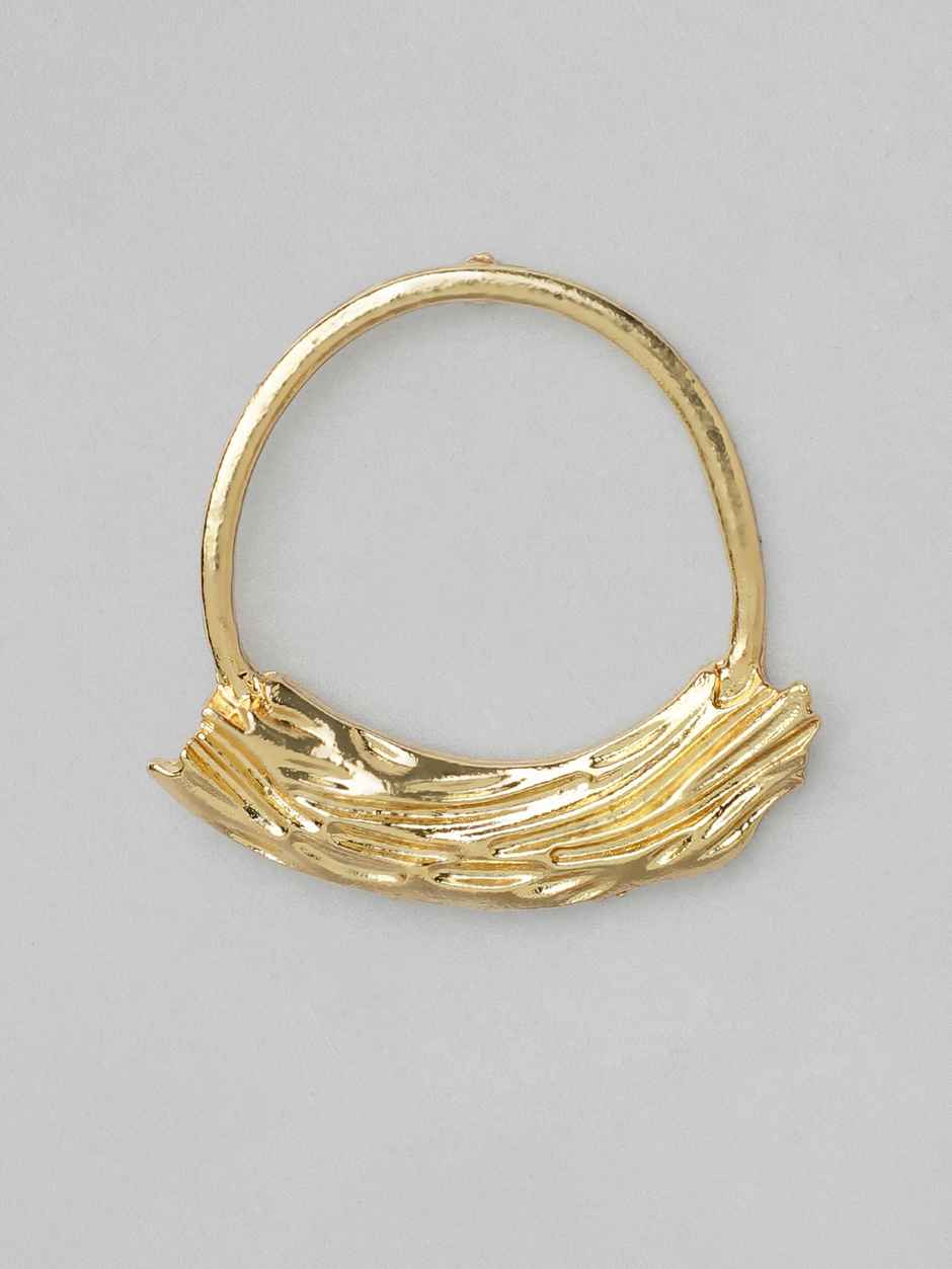 Rubans Gold-Toned Handcrafted Classic Drop Earrings