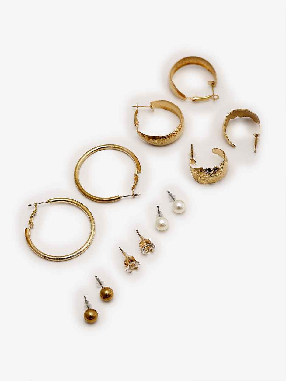 YouBella Jewellery Celebrity Inspired Gold Plated Earrings Combo for Girls and Women (YBEAR - 32923)