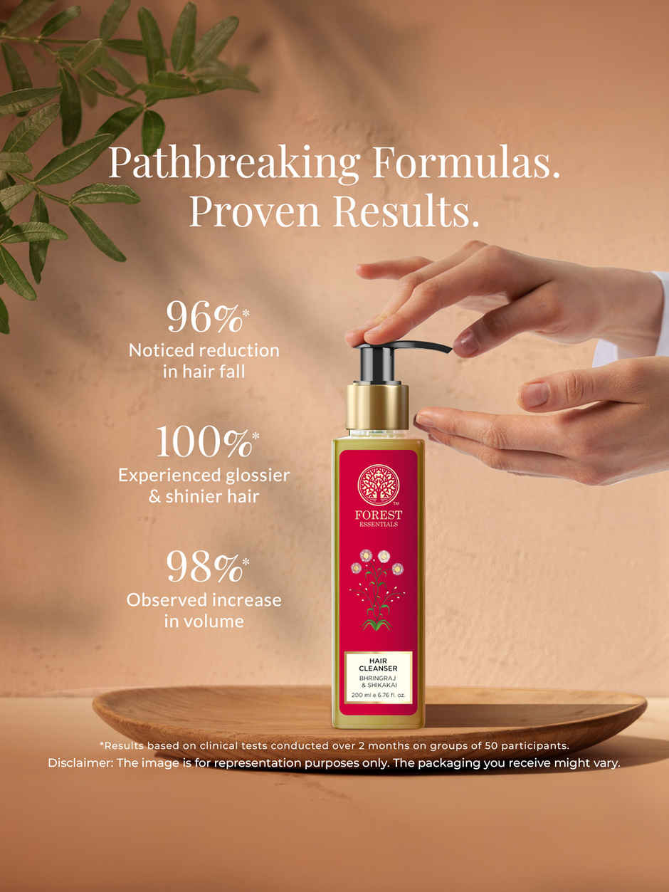 Forest Essentials Hair Cleanser Bhringraj & Shikakai | Travel Size Strengthening Shampoo