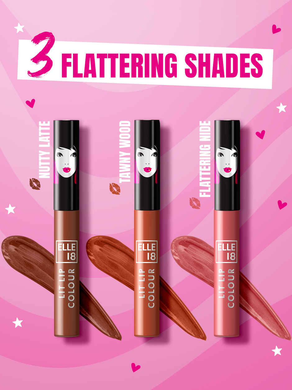 Elle 18 Liquid Lipstick Kit Nude Days
